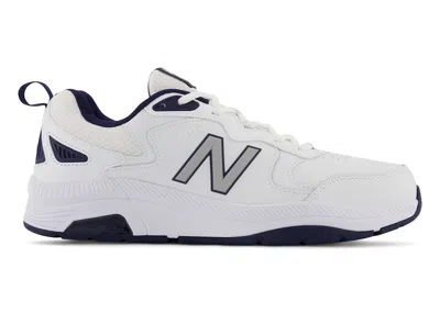 Pre-owned New Balance Men's  857v3 Sneakers In White/navy Blue/rain Cloud In Multi