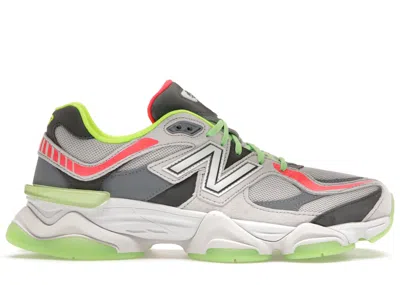 Pre-owned New Balance Men's  9060 Dtlr Sneakers In Grey/glow In Gray