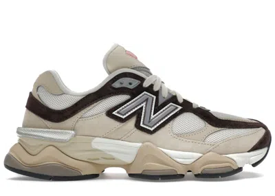 Pre-owned New Balance Men's  9060 Emerging Sneakers In Off White/brown In Multi