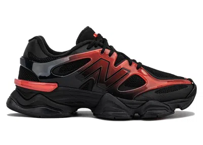 Pre-owned New Balance Men's  9060 Gradient Sneakers In Black/red In Multi