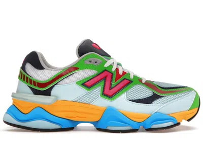 Pre-owned New Balance Men's  9060 Sneakers In Beach Glass/hi/pink