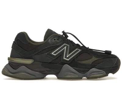 Pre-owned New Balance Men's  9060 Sneakers In Blacktop/dark Moss In Multi