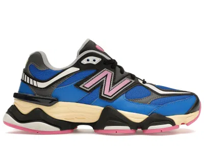 Pre-owned New Balance Men's  9060 Sneakers In Blue Oasis/real Pink In Multi