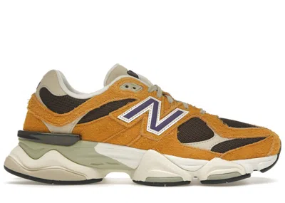 Pre-owned New Balance Men's  9060 Sneakers In Butterscotch/dark Mushroom