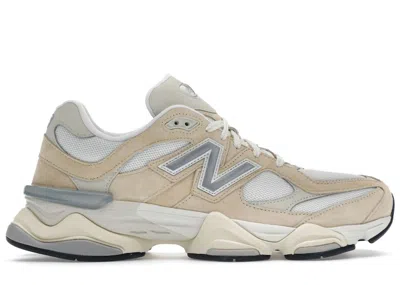 Pre-owned New Balance Men's  9060 Sneakers In Calcium/sea Salt/silver Metallic In Multi
