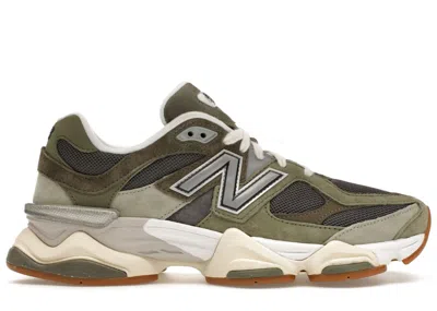 Pre-owned New Balance Men's  9060 Sneakers In Green/grey In Multi