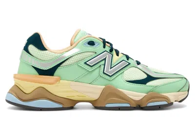 Pre-owned New Balance Men's  9060 Sneakers In Green/sweetgrass/deep Ocean In Multi