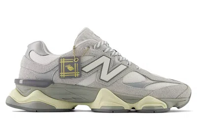 Pre-owned New Balance Men's  9060 Sneakers In Light Grey/white