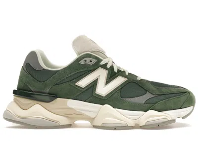 Pre-owned New Balance Men's  9060 Sneakers In Nori/green/cream In Multi
