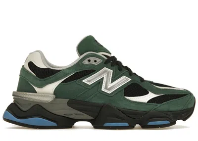 Pre-owned New Balance Men's  9060 Sneakers In Team Forest Green/black/blue