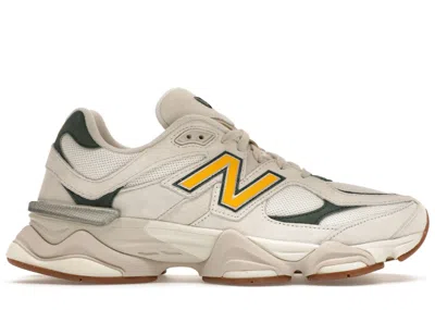 Pre-owned New Balance Men's  9060 Sneakers In White/green/gold In Multi