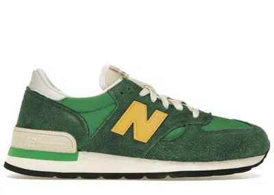 Pre-owned New Balance Men's  990v1 Miusa Gold Sneakers In Green/golden Yellow/white In Multi