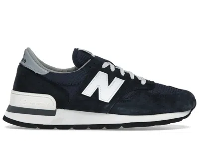 Pre-owned New Balance Men's  990v1 Miusa Sneakers In Navy Blue/white/grey In Multi
