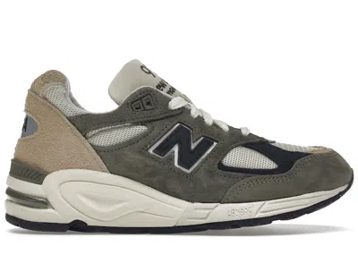 Pre-owned New Balance Men's  990v2 Miusa Sneakers In Grey/tan