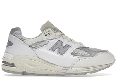 Pre-owned New Balance Men's  990v2 Miusa Teddy Santis Sneakers In Sea Salt/white/grey