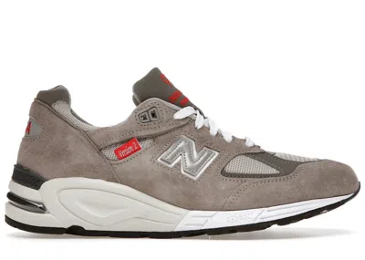 Pre-owned New Balance Men's  990v2 Version 2 Sneakers In Taupe/white/grey In Multi