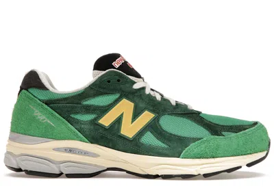 Pre-owned New Balance Men's  990v3 Miusa Gold Sneakers In Varsity Green/team Forest Green