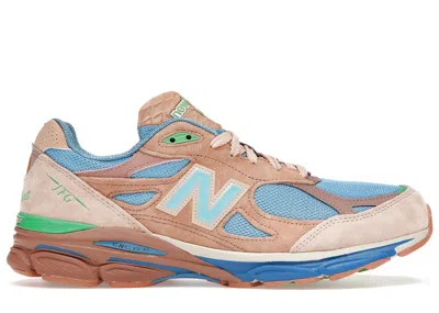 Pre-owned New Balance Men's  990v3 Miusa Joe Freshgoods Outside Clothes Sneakers In Desert Rose/blue In Multi