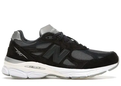 Pre-owned New Balance Men's  990v3 Miusa Kith Genesis Sneakers In Navy Blue/cream