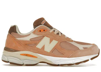 Pre-owned New Balance Men's  990v3 Miusa Size? Exclusive Sneakers In Cream/orange