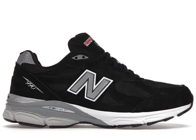 Pre-owned New Balance Men's  990v3 Miusa Sneakers In Black/white In Multi
