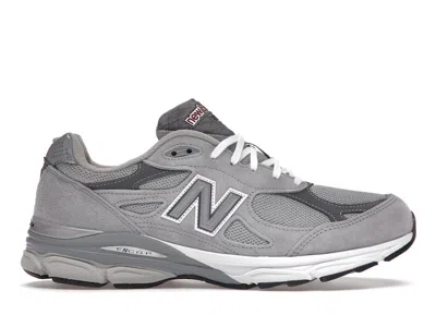 Pre-owned New Balance Men's  990v3 Miusa Sneakers In Grey/white In Multi