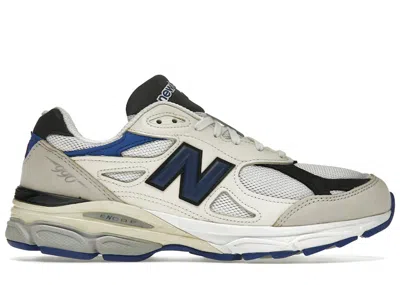 Pre-owned New Balance Men's  990v3 Miusa Sneakers In White/blue In Multi