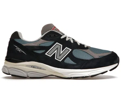 Pre-owned New Balance Men's  990v3 Miusa Teddy Santis Sneakers In Navy Blue/castlerock In Multi