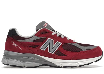 Pre-owned New Balance Men's  990v3 Miusa Teddy Santis Sneakers In Scarelet Red/marblehead