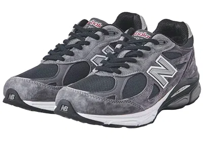 Pre-owned New Balance Men's  990v3 Miusa United Arrows Charcoal Sneakers In Dark Grey/black