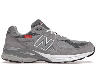 Pre-owned New Balance Men's  990v3 Miusa Version 3 Sneakers In Grey/red