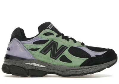 Pre-owned New Balance Men's  990v3 Stray Rats The Joker Reprise Finale Sneakers In Green/purple/black In Multi