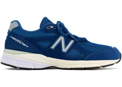 Pre-owned New Balance Men's  990v4 Miusa Aime Leon Dore Sneakers In Blue/white In Multi