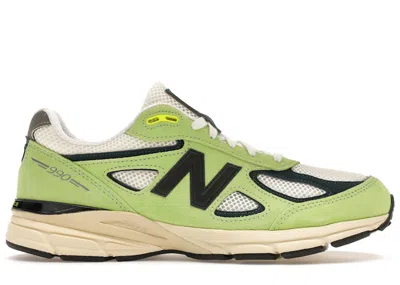 Pre-owned New Balance Men's  990v4 Miusa Teddy Lite Sneakers In Wte In Hi/res/white