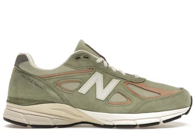 Pre-owned New Balance Men's  990v4 Miusa Teddy Santis Sneakers In Olive/incense