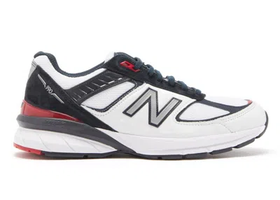 Pre-owned New Balance Men's  990v5 Sneakers In Carbon/team Red