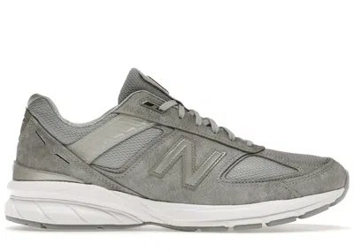 Pre-owned New Balance Men's  990v5 Sneakers In Grey/white In Multi