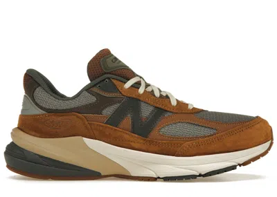 Pre-owned New Balance Men's  990v6 Carhartt Wip Sculpture Center Sneakers In Workwear/sea Salt