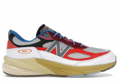 Pre-owned New Balance Men's  990v6 Miusa Action Bronson Untitled Sneakers In Hi/pink/royal Blue