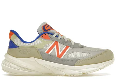 Pre-owned New Balance Men's  990v6 Miusa Ronnie Fieg Madison Square Garden Sneakers In Sandrift/orange/cream In Multi