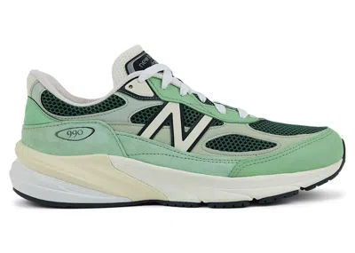 Pre-owned New Balance Men's  990v6 Miusa Sneakers In Avocado/natural Mint