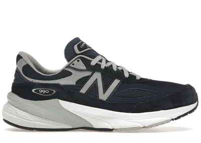 Pre-owned New Balance Men's  990v6 Miusa Sneakers In Navy Blue/white In Multi
