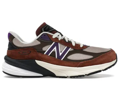 Pre-owned New Balance Men's  990v6 Miusa Sneakers In Rich Oak/cosmic Grape