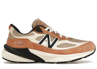 Pre-owned New Balance Men's  990v6 Miusa Teddy Santis Sneakers In Sepia/orange