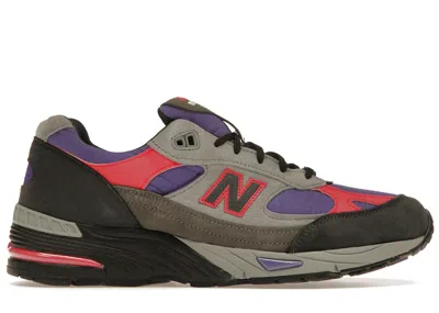 Pre-owned New Balance Men's  991 Miuk Palace Purple Sneakers In Black/griffin/ultra Violet