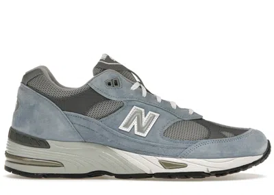Pre-owned New Balance Men's  991 Miuk Sneakers In Dusty Blue/alloy/smoked Pearl In Multi