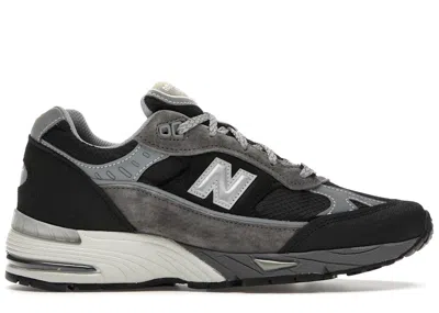 Pre-owned New Balance Men's  991 Slam Jam Sneakers In Black/grey/silver In Multi