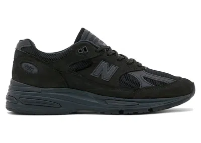 Pre-owned New Balance Men's  991v2 Miuk Dover Street Market Triple Sneakers In Black
