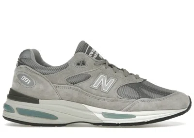 Pre-owned New Balance Men's  991v2 Miuk Rock Ridge Grey Sneakers In Dove/alloy/silver