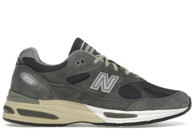 Pre-owned New Balance Men's  991v2 Miuk Sneakers In Dark Gull Grey